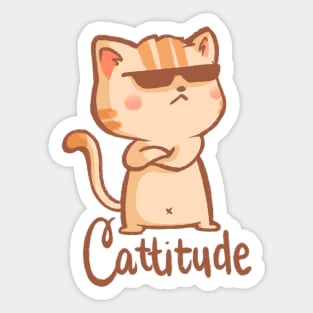 Cattitude Sticker